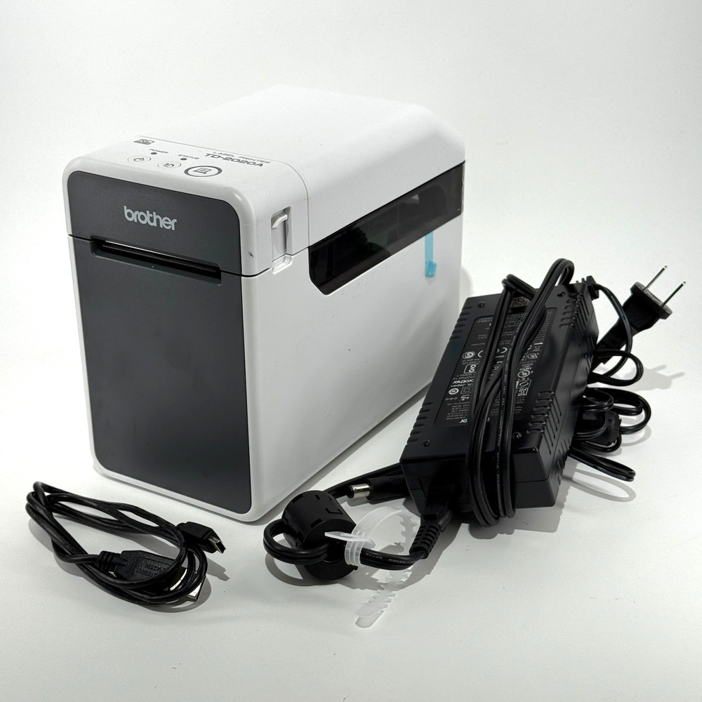 Brother TD-2020A‎ Direct Thermal Label Printer with AC adapter/USB Cable